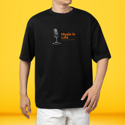 Music Lover - Music Is My Life Printed T-shirt