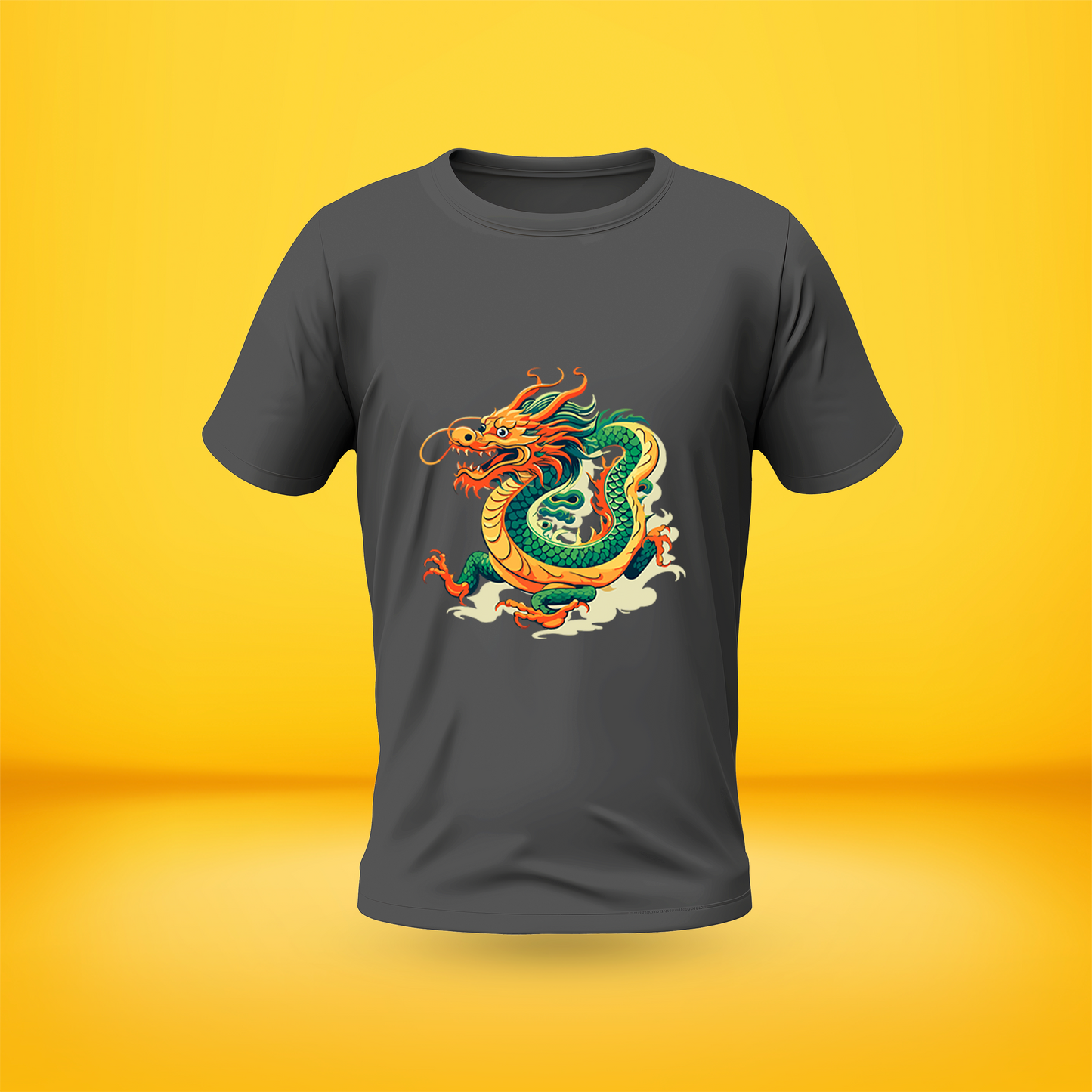 Dragon Style Premium Front side Printed T-shirt