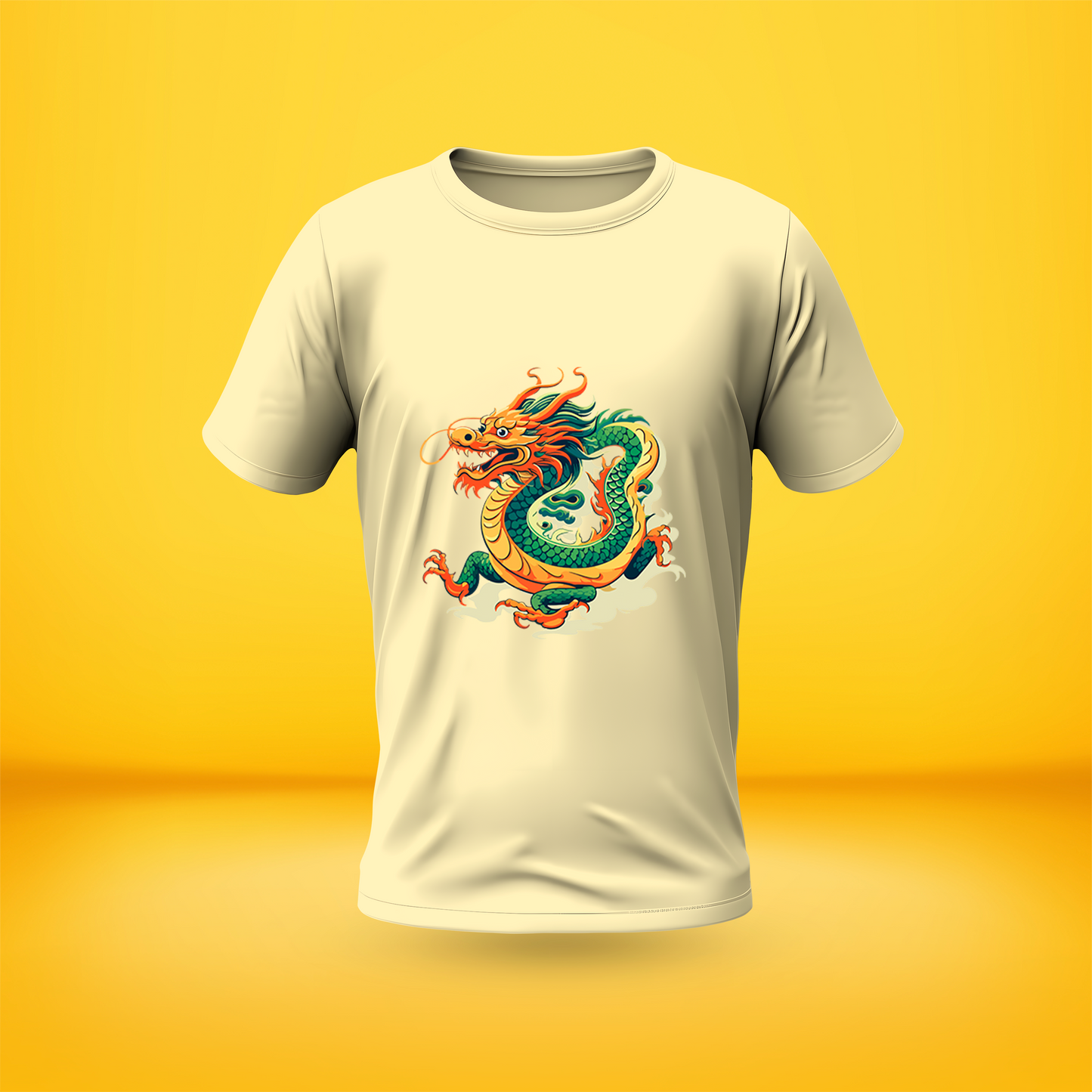 Dragon Style Premium Front side Printed T-shirt