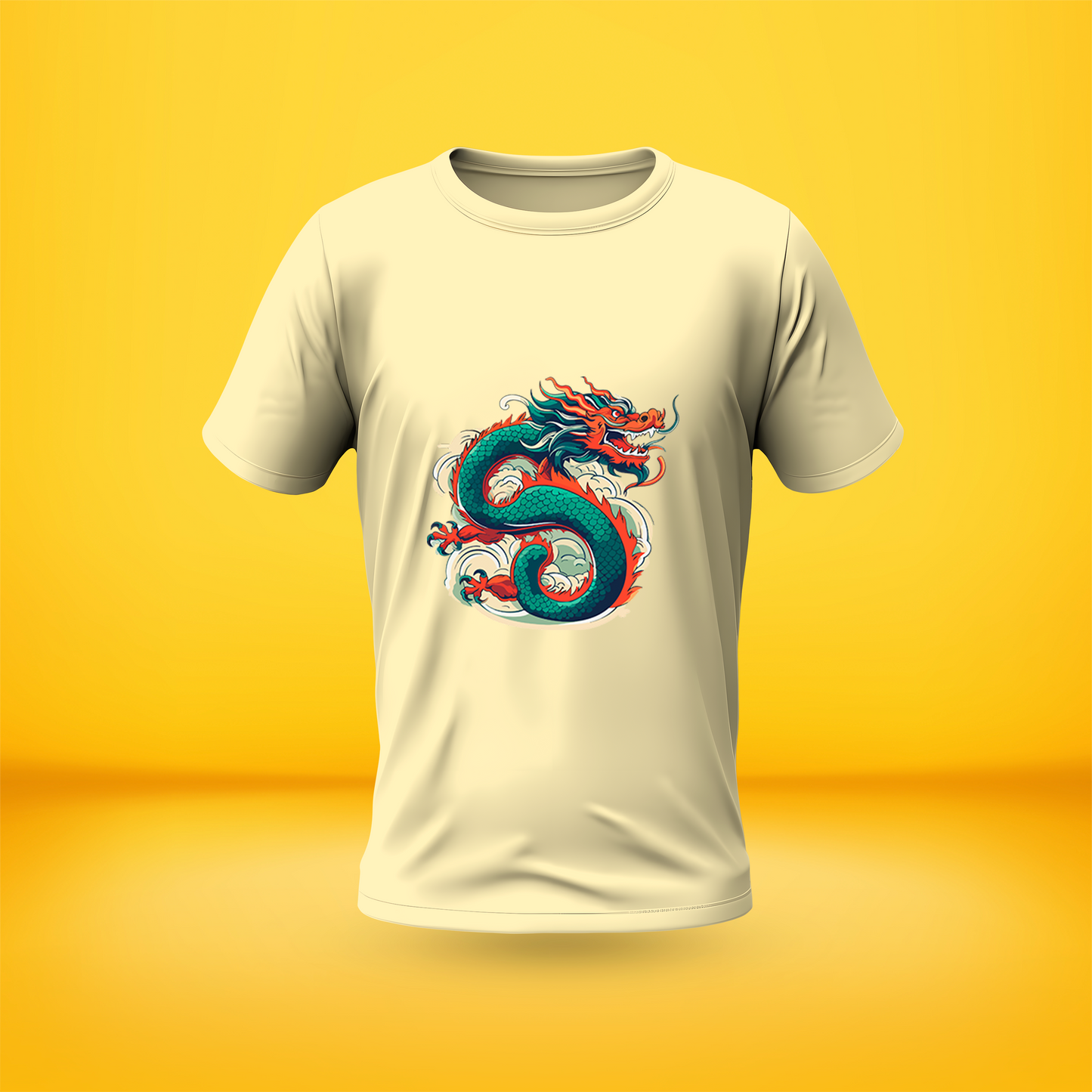 Dragon Style Premium Front side Printed T-shirt