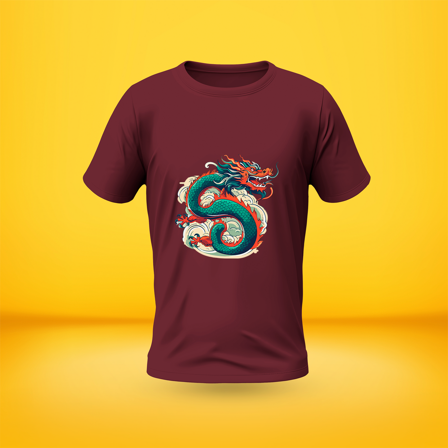 Dragon Style Premium Front side Printed T-shirt