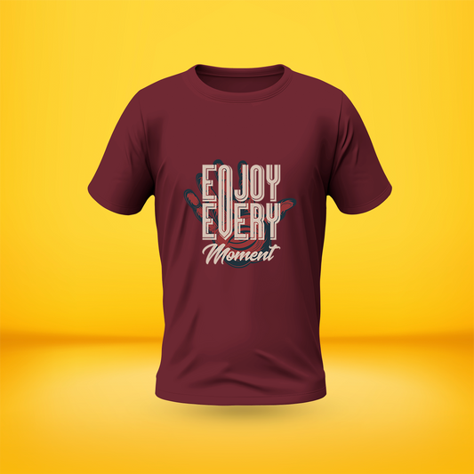 Enjoy Moment Style Premium Front side Printed T-shirt