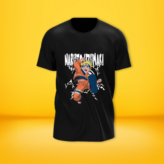 Naruto Uzumaki Front side Printed T-shirt