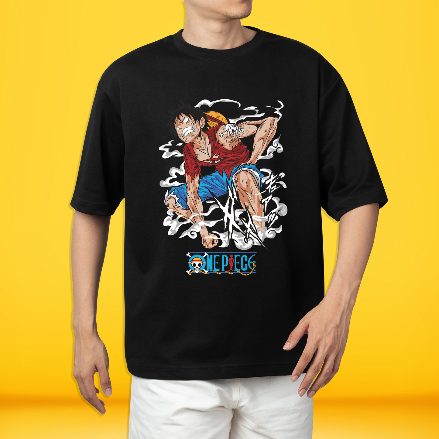 One Piece Style Premium Front Side Printed T-shirt | Oversized